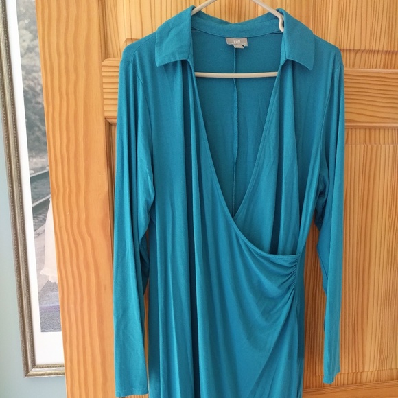 J.Jill faux wrap dress, midi length - Picture 1 of 4